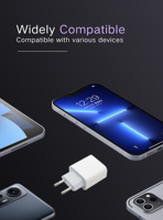 Chargeur rapide multi-standard 20W, matériau ignifuge, prise EU/JP US, adaptateur de charge mural universel USB-A pour téléphones mobiles