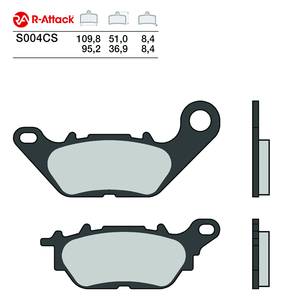 Pastillas de Freno para Motocicleta R-Attack S004CS, de Carbono Cerámico, Delanteras y Traseras, Homologadas R90 - Product Image 1