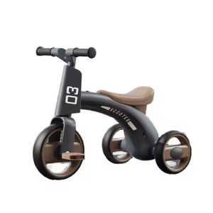 Triciclo <span class=keywords><strong>para</strong></span> Niños, Bicicleta de Equilibrio <span class=keywords><strong>para</strong></span> Bebés de 2 a 4 Años, de Plástico, Antivuelco, con Música, Luces y Llantas No Inflables - Product Image 1