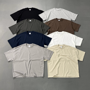 เสื้อยืดคอกลมแขนสั้นทรงปกติ ผ้าคอตตอน 100% หนานุ่ม สำหรับขายส่งแบบดรอปชิปปิ้ง  รับสกรีนโลโก้ สไตล์สตรีทแวร์ - Product Image 4