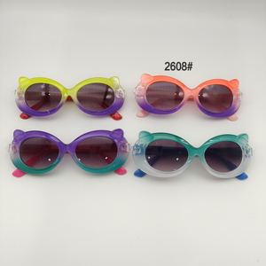 Retrò animali UV400 occhiali da sole bambini bambini blu tonalità nere rosse ragazzi ragazze Cat Eye occhiali da sole - Product Image 3
