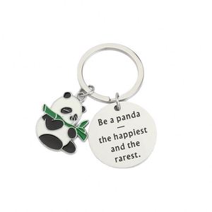 Hot Sale Cute Panda Keychain for Girls Panda Lovers Jewelry Gifts Animal Keyring Christmas Birthday Party Favors Bulk Price - Product Image 5