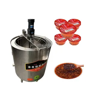 High Efficiency Profession Full Stainless Steel Hotpot Seasoning Frying Machine/Gas Chilli Sauce Cooking Stir Pot Equipment
