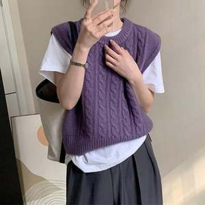 Groothandel Casual Dames Effen V-Hals Top Lente En Herfst Rond Onderhemd Met Losse Mode Zacht Gestapelde Gebreide Modellen - Product Image 3