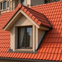 Tuile de toiture en PVC de style espagnol résistante aux intempéries pour un toiture fiable des maisons et des fermes rurales