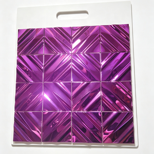 Mosaico de Acero Inoxidable de Alta Calidad, Mosaico Metálico en Relieve 3D con Múltiples Formas y Colores para Decoración de Paredes de Bares, Restaurantes y Televisores - Product Image 5