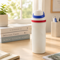 Bouteille isotherme portable classique et moderne en acier inoxydable 304 avec poignée, couvercle à ouverture rapide, anti-fuite, idéale pour le sport et les voyages – Cadeau parfait