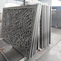 Panneau découpé au laser en aluminium 6063 sur mesure, feuille d'aluminium thermolaquée pour clôture de façade