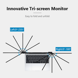 FOPO S16 Schermo Multiplo per Computer <span class=keywords><strong>PC</strong></span> <span class=keywords><strong>Monitor</strong></span> Estensore Doppio Schermo per Laptop <span class=keywords><strong>Monitor</strong></span> Triplo Portatile 1920*1080P IPS Display LCD da 14 Pollici - Product Image 4