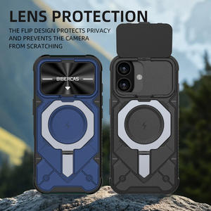 Funda de Teléfono de Lujo con Logotipo Personalizado, Resistente a Impactos, con Carga Inalámbrica, Anillo Metálico Duradero y Protector de Lente para <span class=keywords><strong>iPhone</strong></span> 17 - Product Image 5