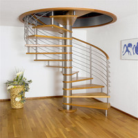 Vente en gros Escalier en colimaçon Nouvel arrivage Escalier intérieur Décoration de villa personnalisée Garde-corps élégant de fantaisie