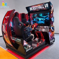 Machine de jeu d'arcade simulateur de tir BEASTFALL pour 2 joueurs, pour parc d'attractions, centre de jeux