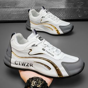 Chaussures pour hommes à prix de gros, nouvelle collection, baskets sportives décontractées légères, respirantes, avec empeigne en maille, rehaussantes et polyvalentes - Product Image 3