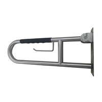 Barres d'appui pour douche, lot de 2, 16 pouces, poignée de douche antidérapante pour personnes âgées, barres d'appui de douche en acier inoxydable pour handicapés