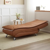 Sofá Cama Plegable Moderno para Dormitorio Individual, Multifuncional, para Balcón, Tapizado en Tela, Alta Comodidad, para Apartamentos Pequeños 1