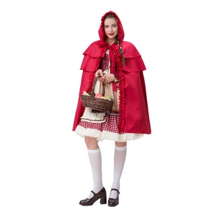 Disfraz de Caperucita Roja para Mujer Adulta con Capa, Conjunto de Disfraz para Halloween, Cosplay, Fiesta, Juego de Roles - Product Image 2