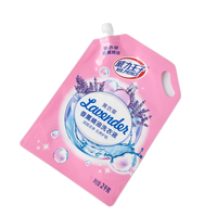 Sac d'emballage en plastique personnalisé pour détergent à vaisselle, pochette à bec pour emballage liquide, vente en gros