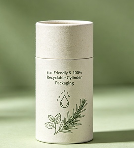 Custom Logo Printed Matte Paper Tube Cylinder Packaging for Aromatherapy <b>Oil</b> Beauty Gift <b>Set</b> - Product Image 6
