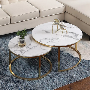 Ronde marmeren blad moderne Scandinavische draaibare uitklapbare eettafel voor de woonkamer, minimalistisch luxe design met aangepaste opties - Product Image 6