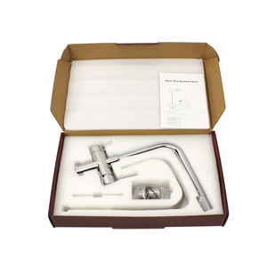 صنابير المطبخ الأكثر مبيعًا من المصنع ، خلاط صنبور نحاسي ، حوض أسود غير لامع ، صنبور مطبخ ثلاثي الاتجاه - Product Image 6