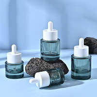 Flacons compte-gouttes carrés plats en verre rechargeables pour sérum de soin cutané aux huiles essentielles et gouttes pour les yeux, 15ml 30ml 50ml 100ml, Reed