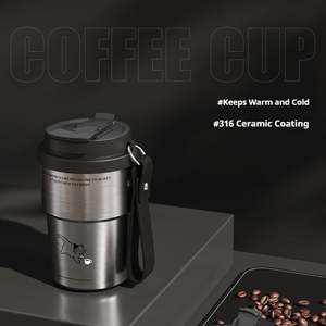 Gobelet isotherme décontracté en acier inoxydable 316 léger de 450 ml pour les voyages - Product Image 3