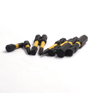 Embout Torx de sécurité anti-effraction à tige hexagonale de 1/4 de pouce, long et court, antidérapant, résistant à l'usure, noir et or - Product Image 5