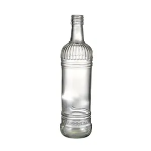 750ml 도매 주문 위스키 유리병 포장 유리병 보드카 진 술병