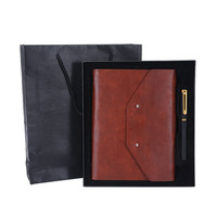 Nuevo Set de Regalo de Cuaderno de Lujo A5, Agenda de Negocios, Cuaderno con Logotipo de Marca Personalizado, Bolígrafo en Caja con Caja de Empaque