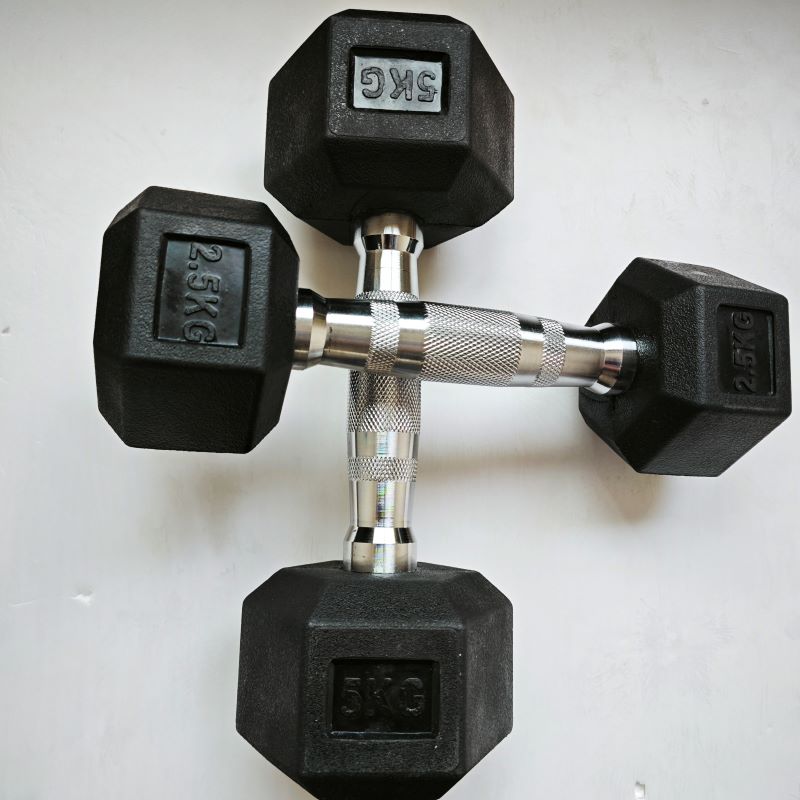 Factory Direct Sales of Iron Hexagonal Dumbbells Gym Equipment Free Weights for Exercise