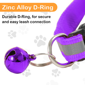 <span class=keywords><strong>Collar</strong></span> Reflectante de Nailon Multicolor Antipérdida para Mascotas con Soporte de Cuero Ultrafibra para Airtag, Suministro Directo de Fábrica - Product Image 5