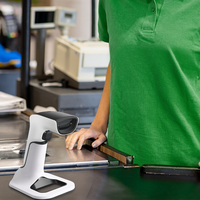 Xkancode1D CCD Escáner de código de barras inalámbrico Supermercado al por menor para Windows Mac Android Linux IOS PC POS 1D Lector de código de barras inalámbrico