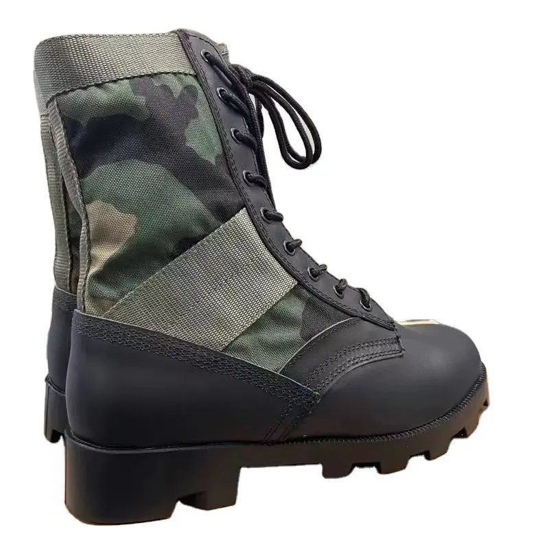 Outdoor Kamp Echt Lederen Camo Wandelschoenen