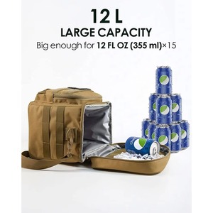 Bolsa de Almuerzo de Fábrica BSCI para Hombres y Mujeres, Bolsa Térmica para el Trabajo, Lonchera Grande a Prueba de Fugas, Lonchera de Doble Capa - Product Image 3
