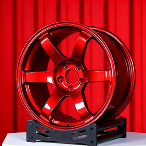 Glanzend rode diepe concave gesmede lichtmetalen velgen <span class=keywords><strong>16</strong></span> 17 19 19 20 inch monoblock racevelgen voor personenauto's - Product Image 3