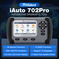 Herramientas de Diagnóstico para Automóviles VIDENT IAuto702Pro para el Sistema ABS SRS, Funciones IAuto702 Pro CAN FD, Codificación ECU, Prueba Activa, Escáner OBD2