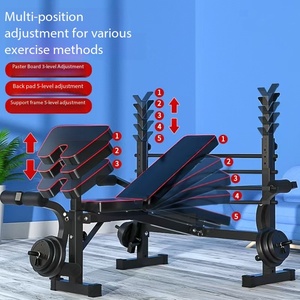 Équipement de fitness à domicile, banc d'exercices réglable pour s'asseoir, <span class=keywords><strong>musculation</strong></span> en intérieur, multifonctionnel, <span class=keywords><strong>pliable</strong></span>, durable, confortable, en métal - Product Image 3