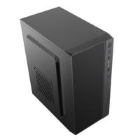 Boîtier PC Micro ATX Bureau Panneau en maille Boîtier d'ordinateur de bureau SPCC Cabinet de bureau pour pièces de PC