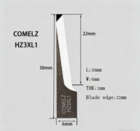 Lames de couteau CNC (acier au tungstène, type à vibration numérique) - Utilisation industrielle, garantie de 3 mois. Tous les modèles ne sont pas disponibles ; Veuillez consulter