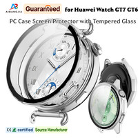 Casing GT7 41mm 46mm dengan Pelindung Layar untuk Huawei Watch GT 7, Casing Pelindung Bumper PC Keras untuk Huawei Watch GT 6