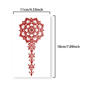 <span class=keywords><strong>Tatuajes</strong></span> Temporales de Henna Coloridos, Adhesivos con Diseños Geométricos y Étnicos, Resistentes al Agua, Adecuados <span class=keywords><strong>para</strong></span> la Parte Posterior de la Mano y la <span class=keywords><strong>Muñeca</strong></span> - Product Image 2