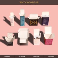 Boîtes en carton rigide écologiques avec logo personnalisé, imprimées en UV, emballage pour parfums, rouges à lèvres, bougies, cadeaux