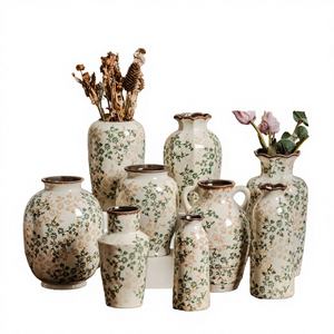 Jarrón de Cerámica Moderno de Alta Gama, Azul y Blanco, Ecológico, Estilo Oriental, para Mesa, para Navidad, Estilo Chino Moderno, para Flores Frescas y Agua - Product Image 3