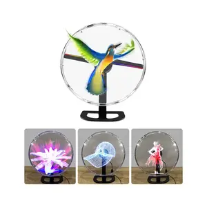 3D Holographic Led Advertising Fan 55cm Diameter Led Fan 3D Hologram Projector Display Adverting Fan