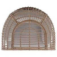 Mobilier d'Intérieur et d'Extérieur Moderne de Grand Espace pour Salon de Chambre à Coucher Chaise de Patio en Rotin de Luxe et de Jardin avec Coussins