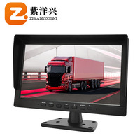 Monitor CCTV LCD HD de 10 Pulgadas, Pantalla IPS para PC, Entrada AV/RCA/VGA con Altavoz, Monitor de Vigilancia CCTV