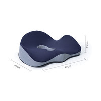 Coussin Ergonomique pour Coccyx en Forme de U, Rembourrage en Mousse à Mémoire de Forme, Respirant, Soulagement de la Pression, Conception Portable, Housse Amovible et Lavable
