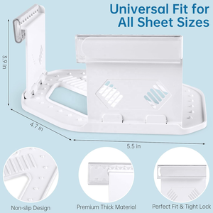 Fixations de draps robustes pour coins, installation facile sur tous les formats de <span class=keywords><strong>matelas</strong></span>, pour salon, fini les draps qui tombent. - Product Image 2