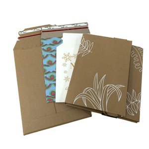 Recycled Natural Cardboard Envelopes for Comic Book Foldable Flat Pack Corrugated Box