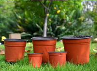 Pots de pépinière et de plantes en PVC épaissi, durables, bicolores, style nordique pour la maison et le jardin, vente en gros